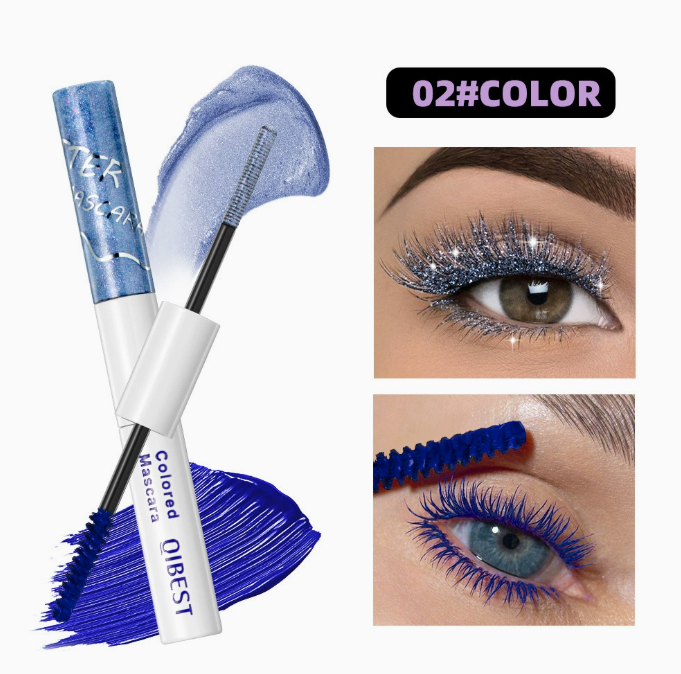 2 in 1 Dual End Mascara with Colored Shimmer and Matte Finish, Waterproof & Smudge Proof