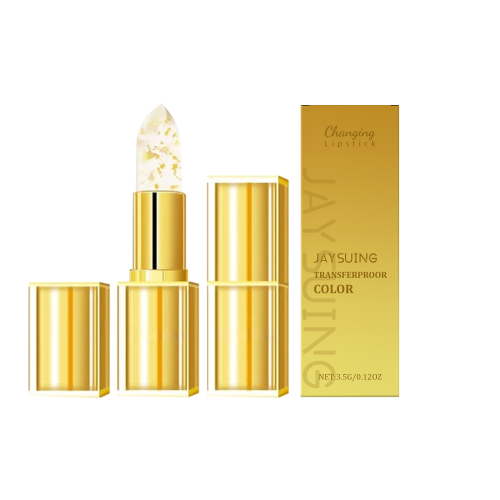 Jaysuing Gold Foil Color-Changing Nourishing Lip Balm, Gently Nourishes And Cares For The Lips, Moisturizing And Nourishing Lip Balm
